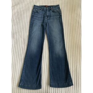 7 For All Mankind Jeans Women's Size 28 Flare Medium Wash Y2K